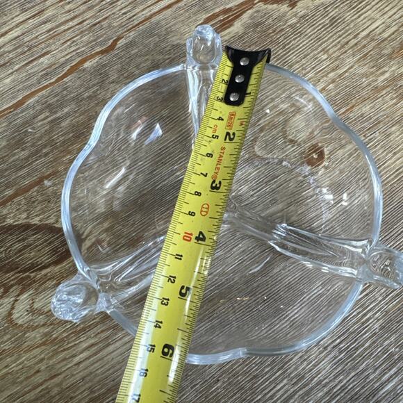 Vintage 3-Part Candy Dish Canterbury (Heavy Pressed) by DUNCAN & MILLER. - Picture 5 of 6